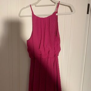 Francesca’s pink textured dress!!